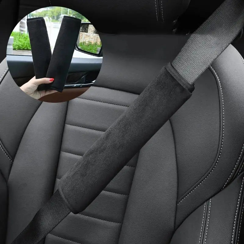2Pcs/set Car Seat Belt Safety Belt Shoulder Cover Soft Breathable Plush