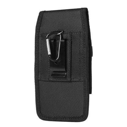 Vertical Nylon Cell Phone Belt Clip Holster Pouch Buckle Wallet Card Holder