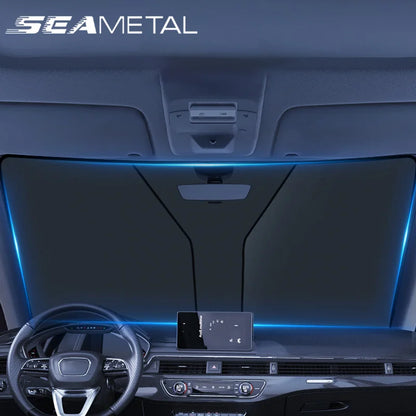 SEAMETAL Car Front Sunshades Foldable Windshield Sun Blocker Fit for