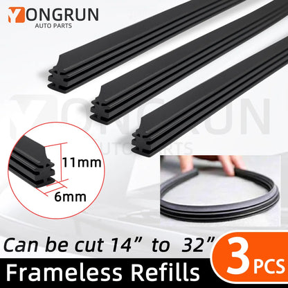 1pc Of Car Wiper Rubber Strip Can Be Cut Wiper Rubber Strip Replacement