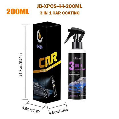 3 in 1 Car Ceramic Coating Nano Hydrophobic Protection Polishing Spraying