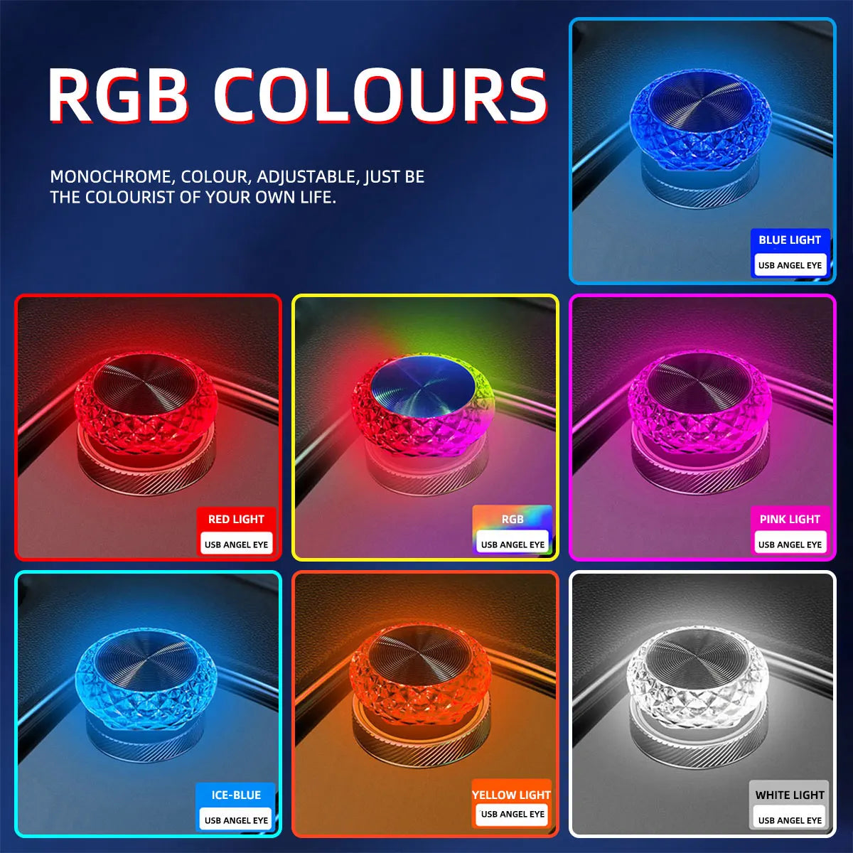 Mini USB LED Car Light Portable Plug Play Ambient Light Auto Interior