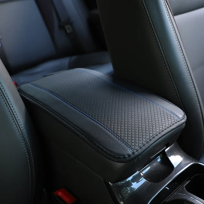 1 PU Comfortable Embossed Waterproof Anti-fouling Car Armrest Cushion