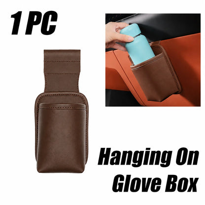 SEAMETAL Car Door Cup Holder Organizer Leather Waterproof Drink Holder