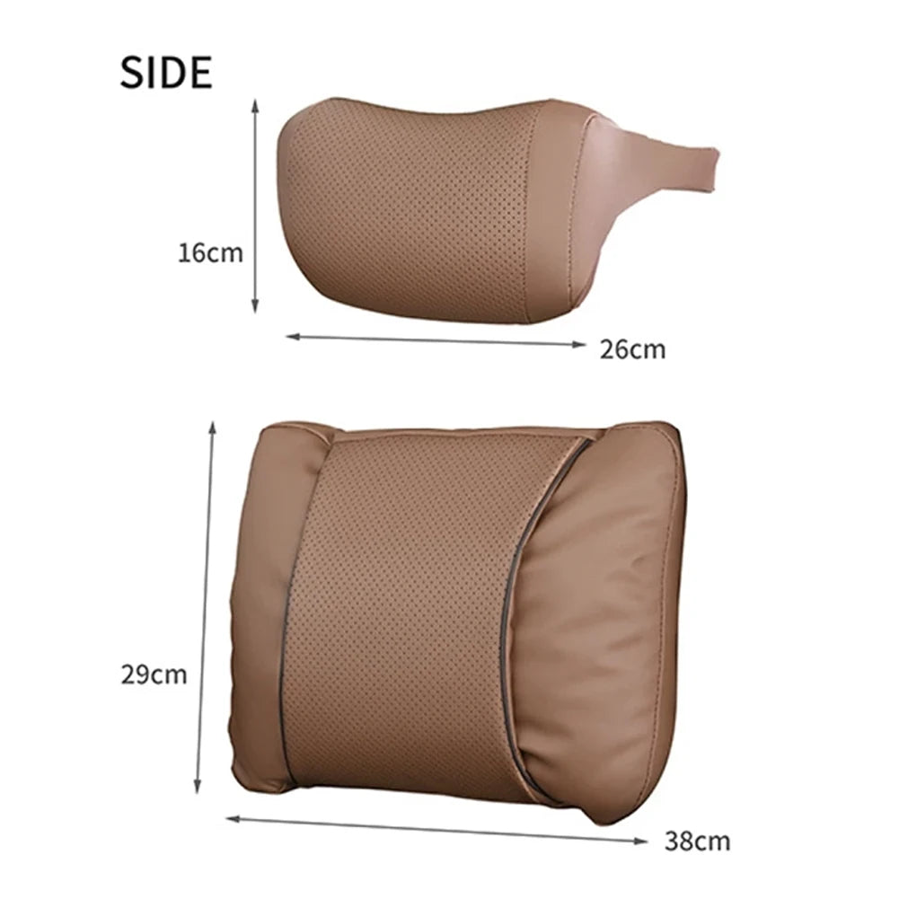 Car Seat Headrest Neck Pillow, 3D Ergonomic Travel Neck Rest, Soft Fluffy