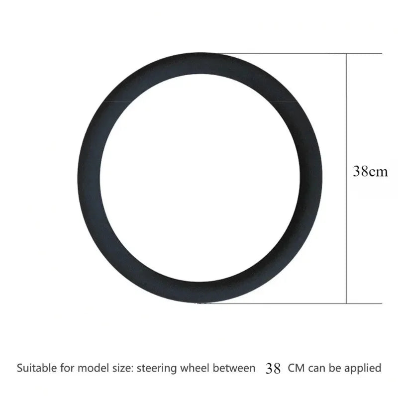 Car Silicone Steering Wheel Cover Elastic Non-Slip Cover For 36-40cm