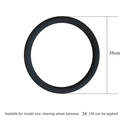 Car Silicone Steering Wheel Cover Elastic Non-Slip Cover For 36-40cm