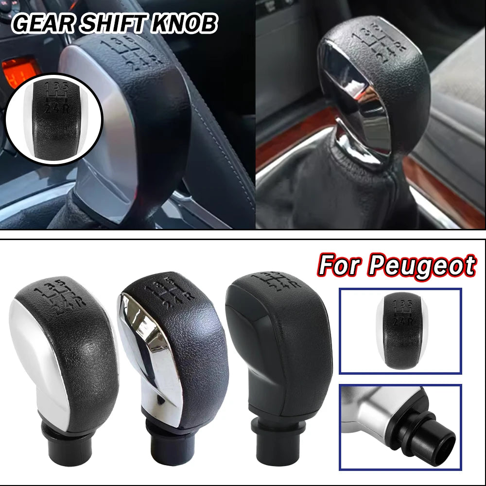 High-Quality 5 Speed Gear Shift Knob For Peugeot 306 307 301 206 207 408