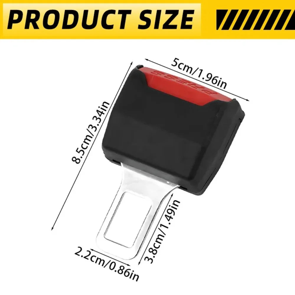 2PC Car Seat Belt Clip Extender Safety Seatbelt Lock Buckle Plug Thick
