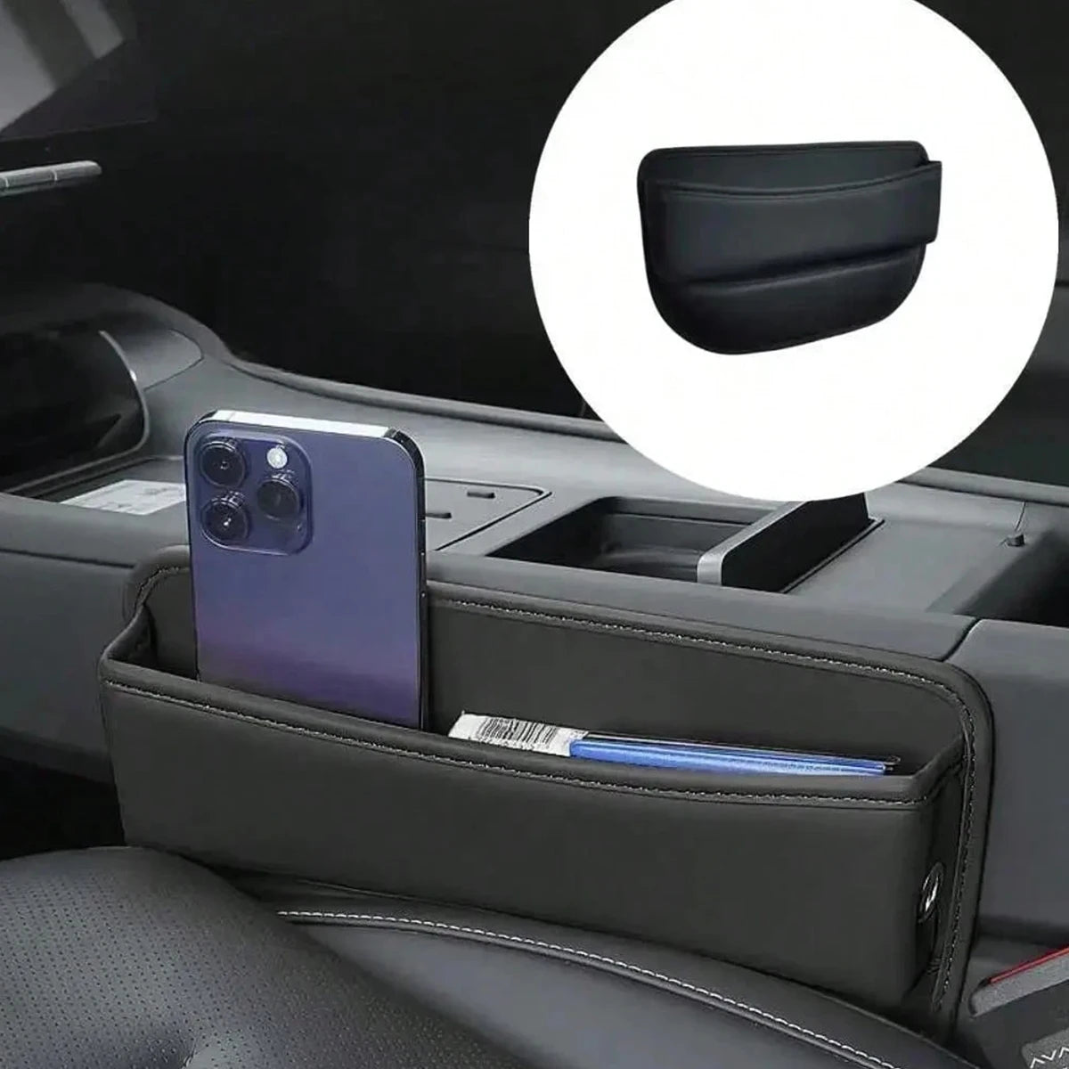Cup Holder Car Seat Gap Filling Material Car Seat Leather Storage Box