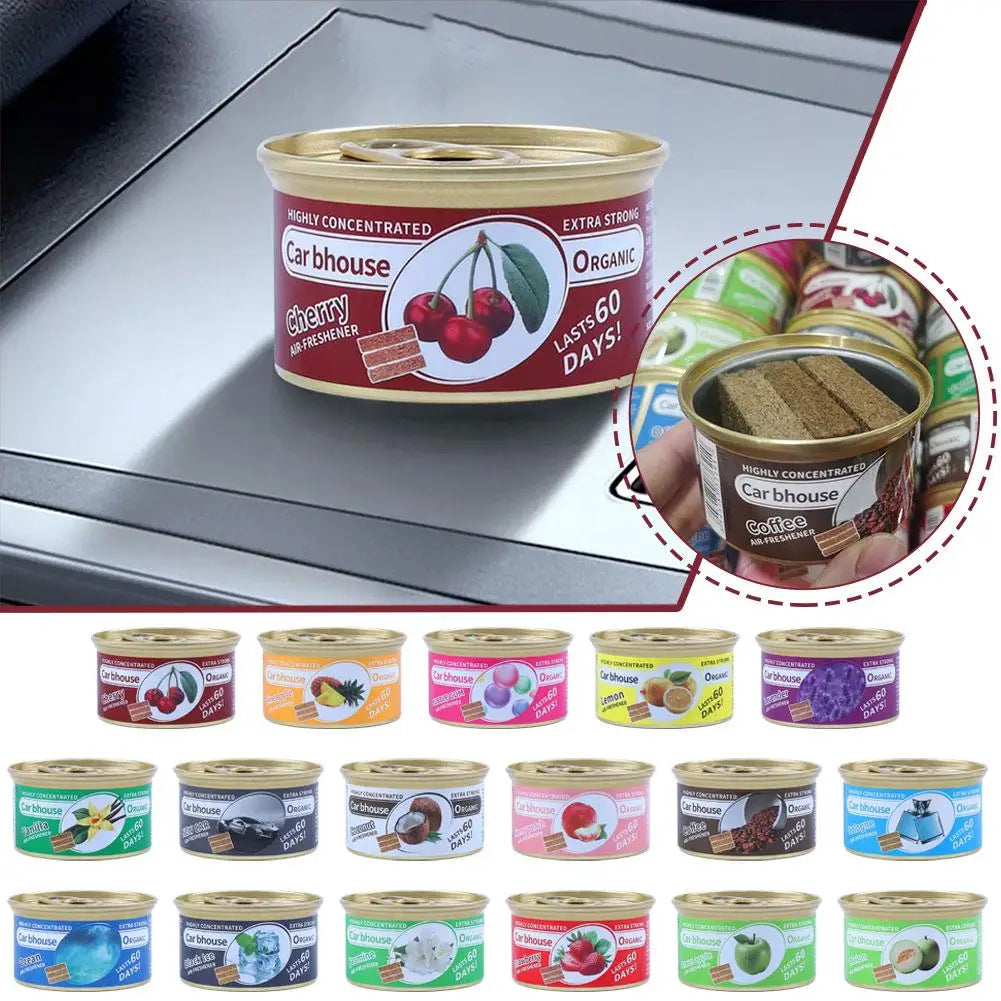 Car Flavoring Car Air Fresheners Perfume Canned Wood Blocks Coffee Flavor