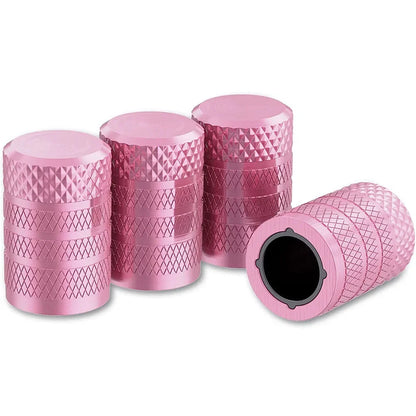 Tire Valve Stem Caps 4pcs Aluminum Tire Valve Cap Set Corrosion Resistant