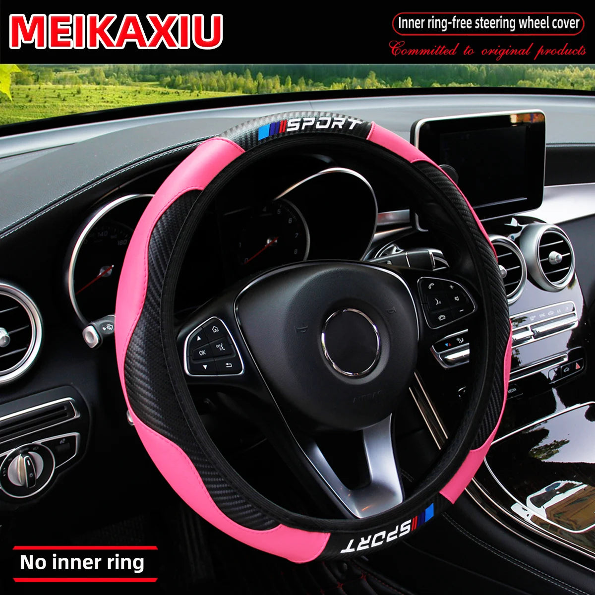 All-Season SPORT Carbon Fiber Steering Wheel Cover (without inner ring) is