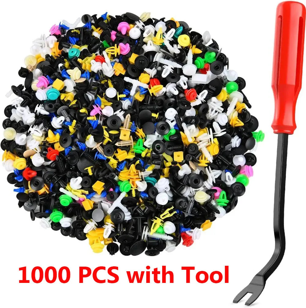 1000Pcs Mixed Car Buckle Car Bumper Door Panel Fixed Clip Car Clip Mixed