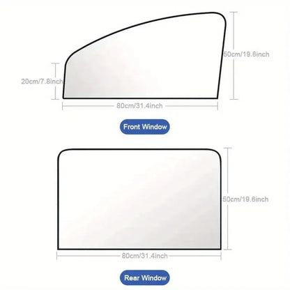 Magnetic Window Shades 2pcs Set for Cars Heat Reduction Privacy Protection
