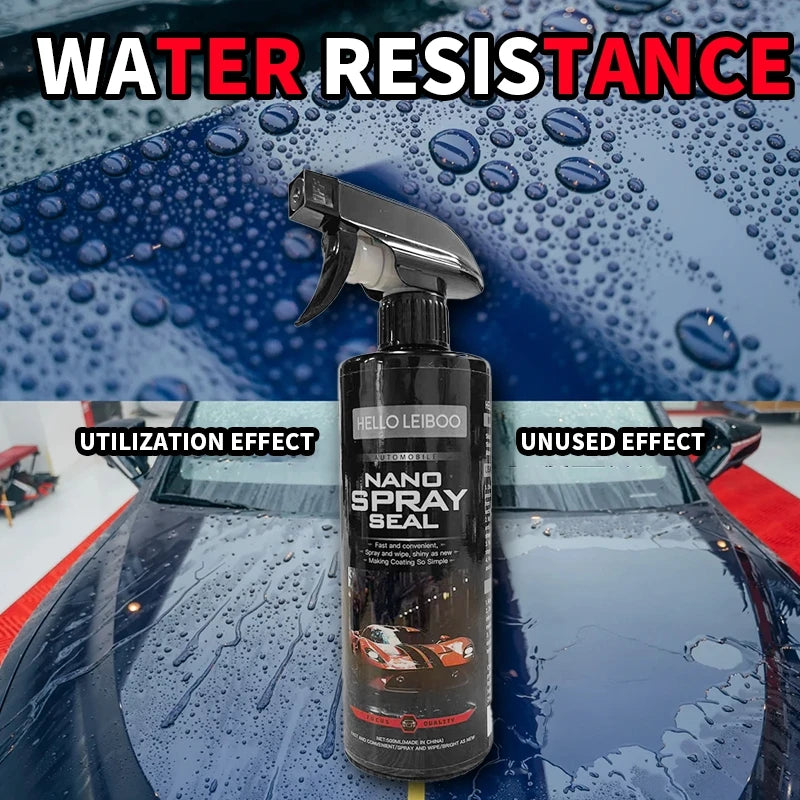 LEIBOO 10H Car Coating 500ML Nano Liquid Glass Plated Crystal Hydrophobic