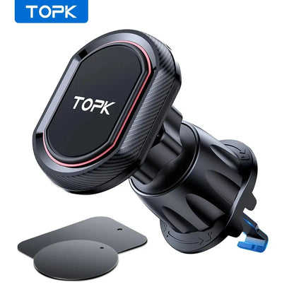 TOPK Magnetic Car Phone Holder, N52 Strong Magnetic Phone Mount for Car Air