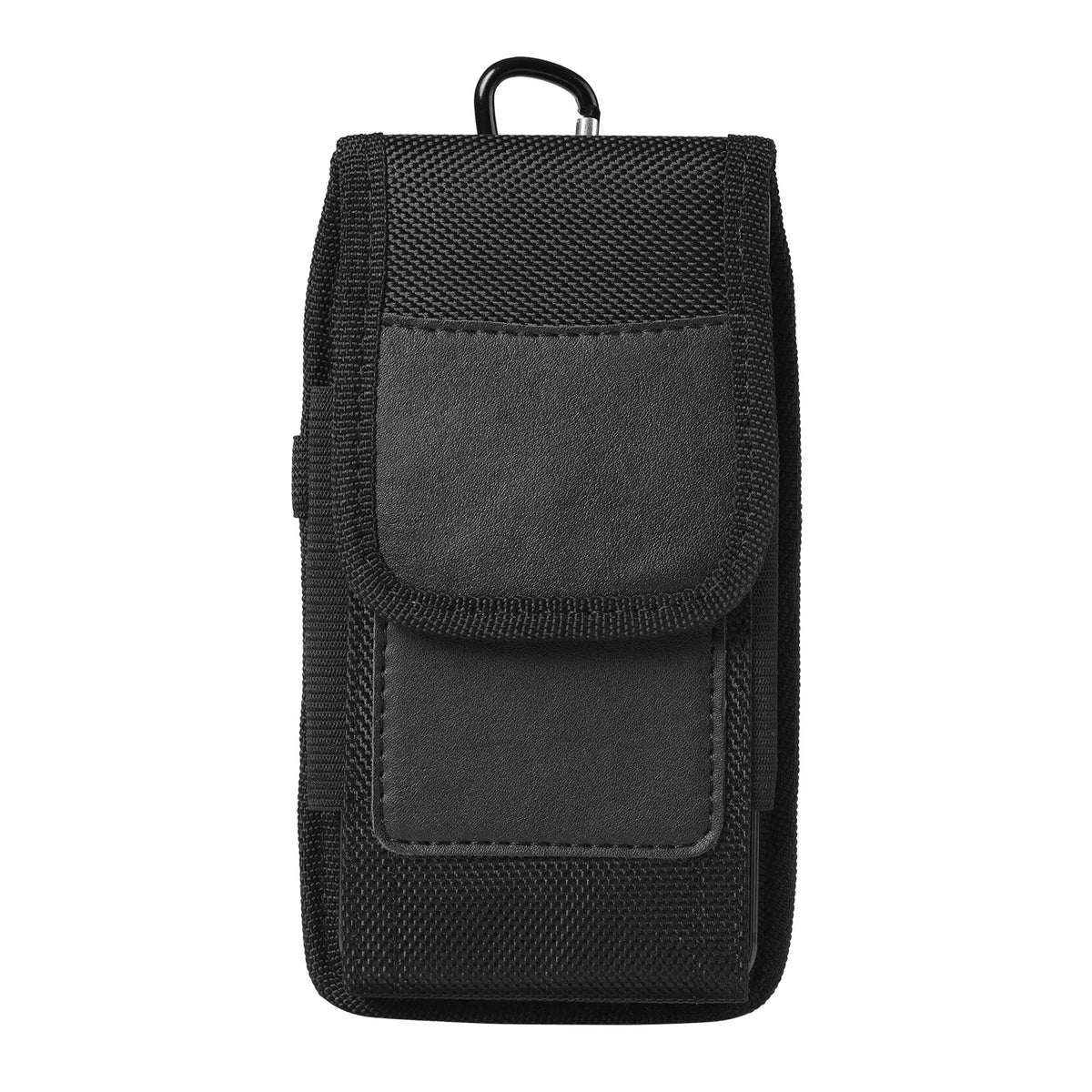 Vertical Nylon Cell Phone Belt Clip Holster Pouch Buckle Wallet Card Holder