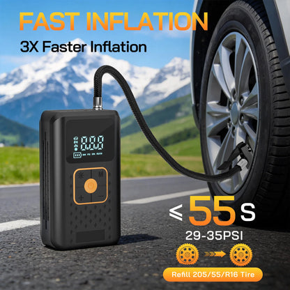 Wireless Car Air Compressor Air Pump Digital Display Electric Tire Inflator