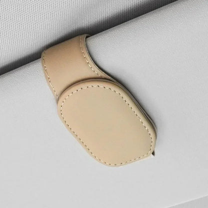 Car Glasses Case Sunglasses Clip Card Ticket Holder Stand Fastener Pen