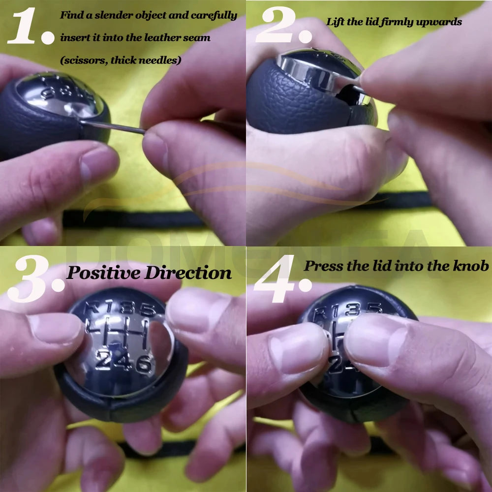 Car Auto Gear Shift Knob 5 6 Speed Interior Parts For Peugeot 307 308 3008