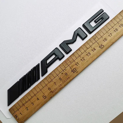 TURBO AMG 3D ABS Glossy Black Car Trunk Badge Logo For Mercedes Benz W204