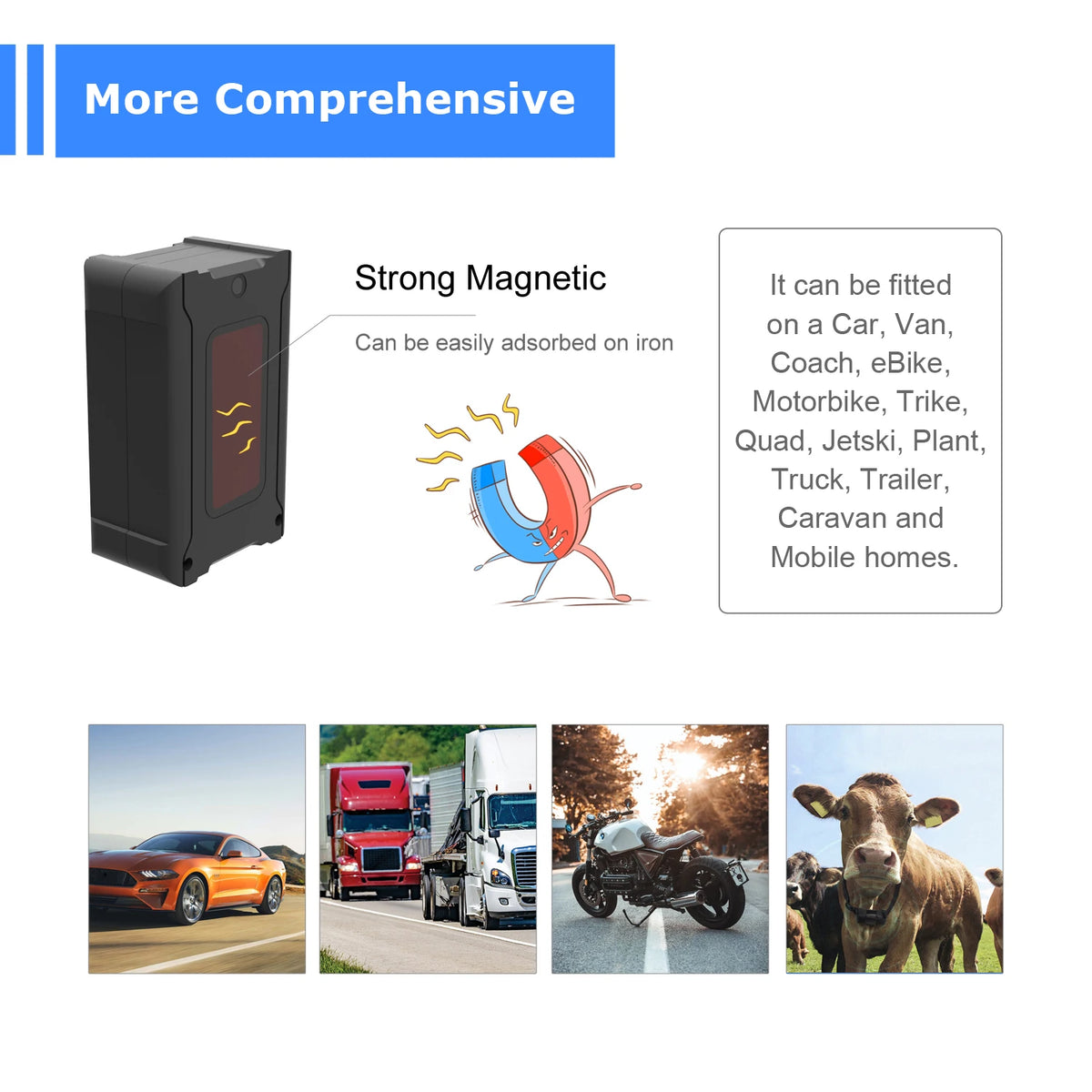 5m Accuracy GPS Tracker Remote Tracking Vehicle Anti-theft for Car Truck
