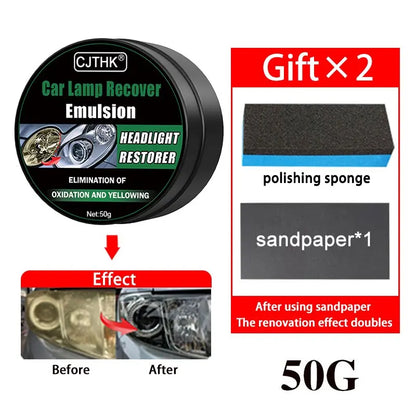 Car Headlight Restoration Polishing Kits Headlamp Scratch Remover Repair