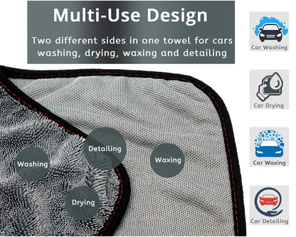 Microfiber Twist Car Wash & Drying Towel