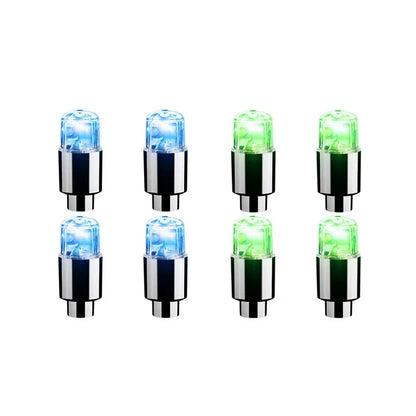 2-8Pcs Tire Valve Cap Lights Durable Tire Lights For Car Air Valve Caps
