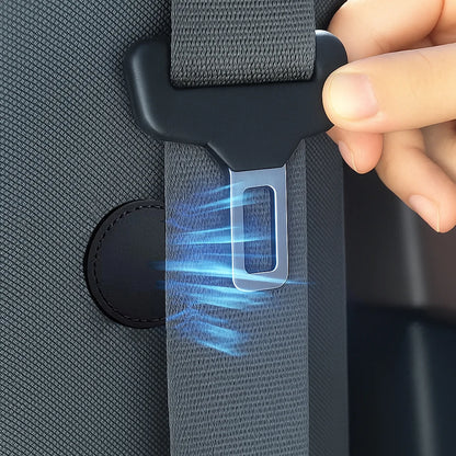 Magnetic Car Seat Belt Holder PU Leather SeatBelt Non-slip Spacing Limiter