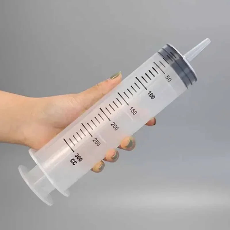 Large Vacuum Capacity Syringe 100/200/300/500ml Reusable Syringe Oil Pump