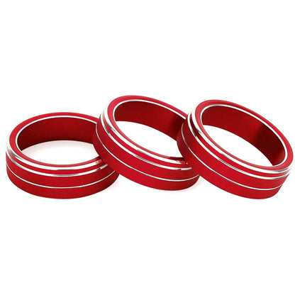 Ac Control Knob Ring Car Stickers For Vw Tiguan Atlas T-roc Ateca Fr Passat