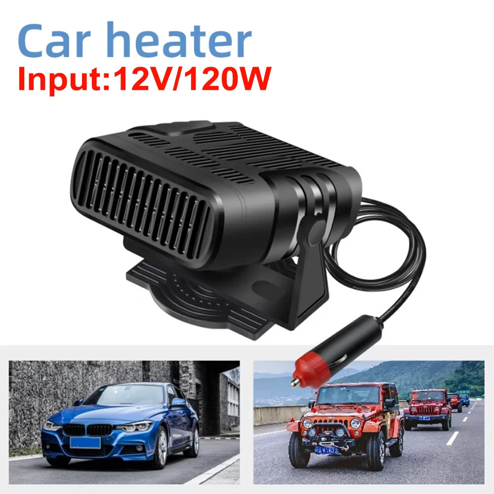 2 IN 1 Car Cooling & Heater Fan 12V 120W 24V 200W Auto Windshield Anti-Fog