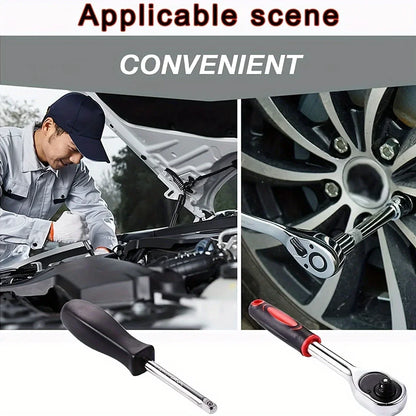 46Pcs Family Tools 1/4 Set Mechanic Tool Kits for Auto Repair Hous with