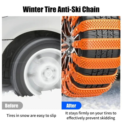 20/10pcs Plastic Snow Chain for Car Tire Widen Thick Crawler Anti Slip