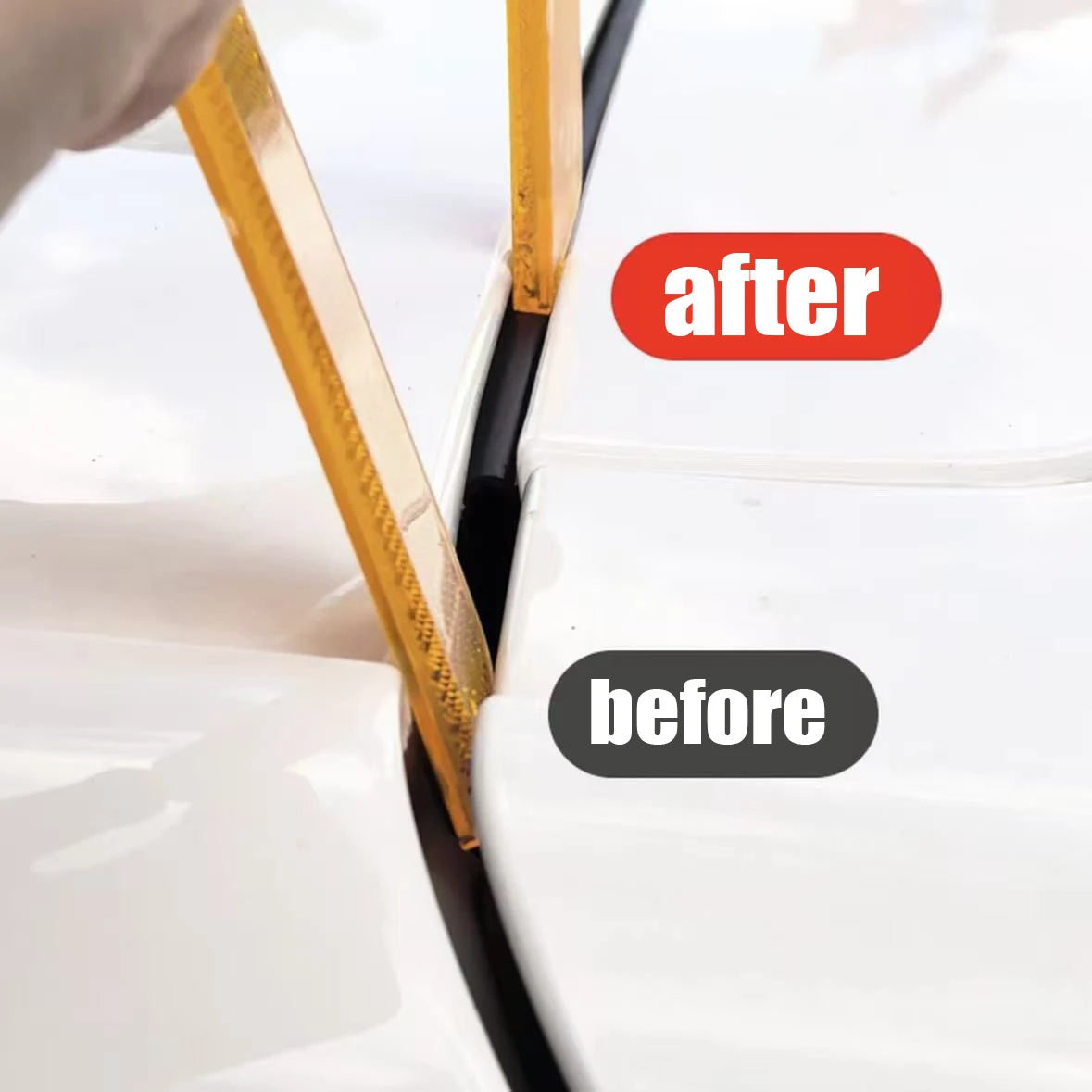 Rubber Car Trunk Weather Seal Strip Weatherstrip for Hood/Trunk Soundproof