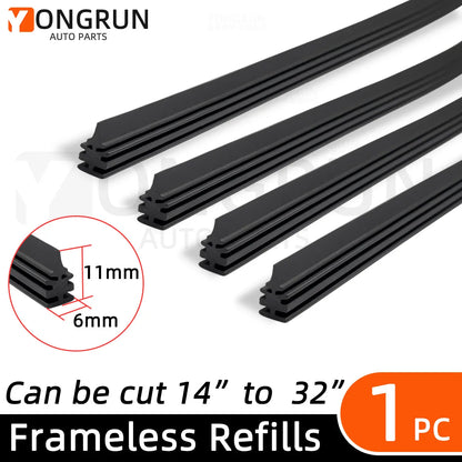 1pc Of Car Wiper Rubber Strip Can Be Cut Wiper Rubber Strip Replacement