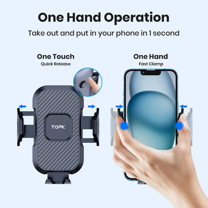 TOPK Easy-Install Dashboard Car Phone Holder