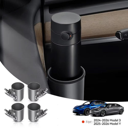 YZ For Tesla Model 3 Y/YL Highland Juniper 2026 4 Pcs/Set Car Door Cup
