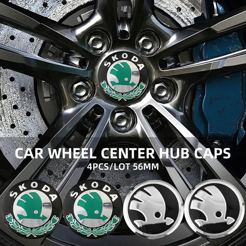 4pcs 56/60mm Car Wheel Center Hub Cap Car Rims Dust-Proof Cover Hubcaps For