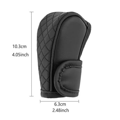 1pc Car Gear Shift Knob Cover PU Leather Non-Slip Auto Parts Protective