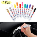 Car Paint Pen Waterproof Car Wheel Tire Oily Painting Mark Pen Auto Rubber