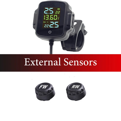 Motorbike TPMS With QC 3.0 Fast Charging USB Output Motorcycle Tire