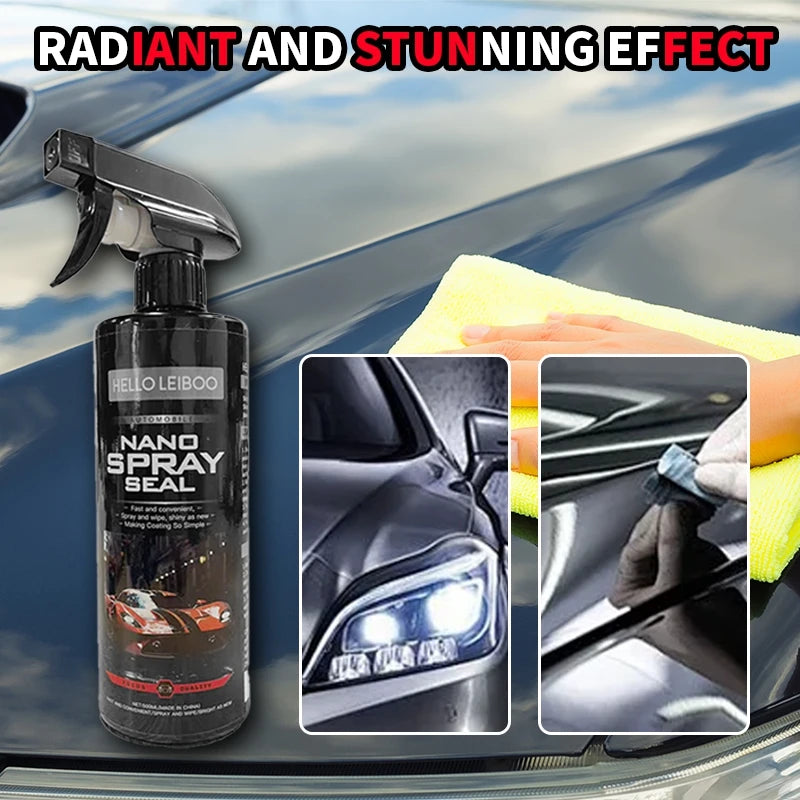 LEIBOO 10H Car Coating 500ML Nano Liquid Glass Plated Crystal Hydrophobic