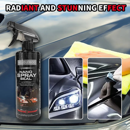 LEIBOO 10H Car Coating 500ML Nano Liquid Glass Plated Crystal Hydrophobic