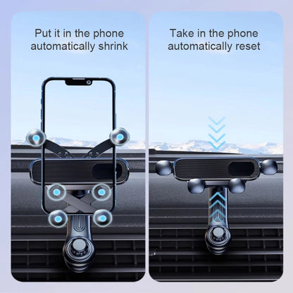 SEAMETAL Gravity Car Phone Holder Air Vent Telescopic Car Phone Mount