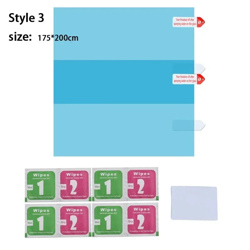 Car Rearview Mirror Protective Film Anti Fog Membrane Anti-Glare Waterproof