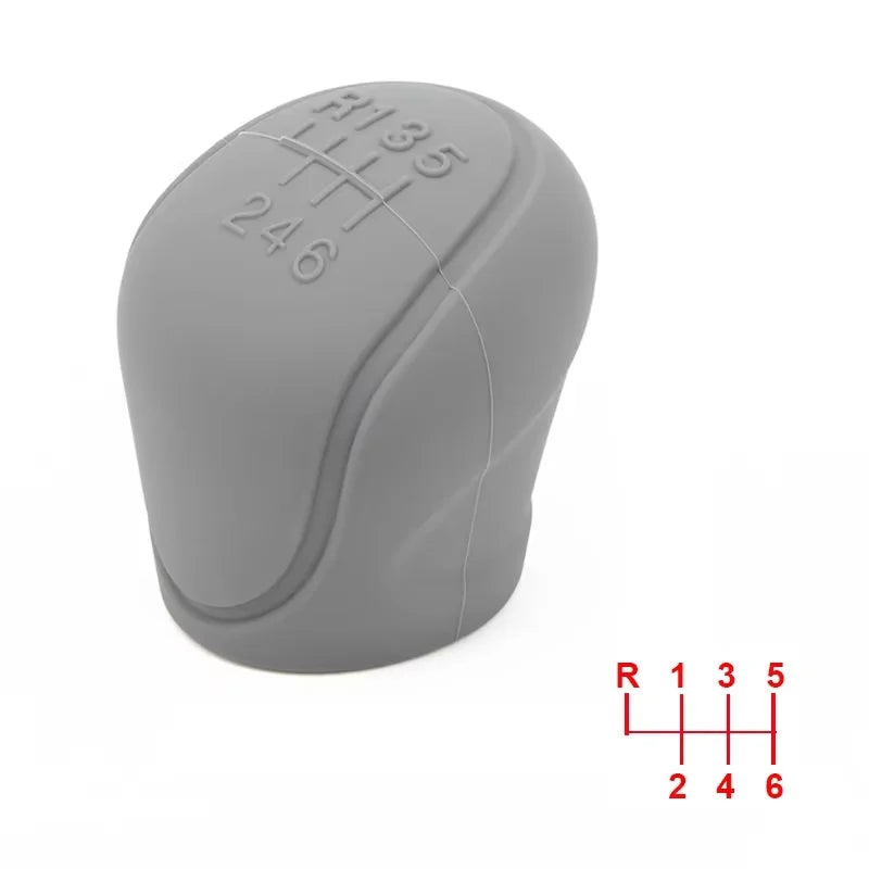 Manual 5 / 6 Speed Car Silicone Gear Shift Knob Cover Gear Shift Non-Slip