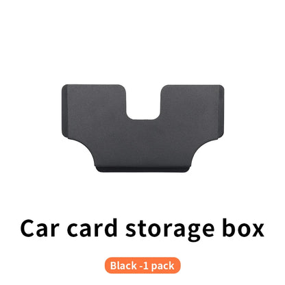 Car Card Storage Box Car Mounted Card Holder Voucher Storage Case Car